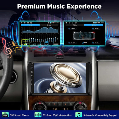 4+64GB Android Autoradio voor Mercedes Benz A/B/V Klasse & Sprinter, Draadloze CarPlay Android Auto, WiFi GPS Navigatie DSP Bluetooth USB Touchscreen Radio + Achteruitrijcamera