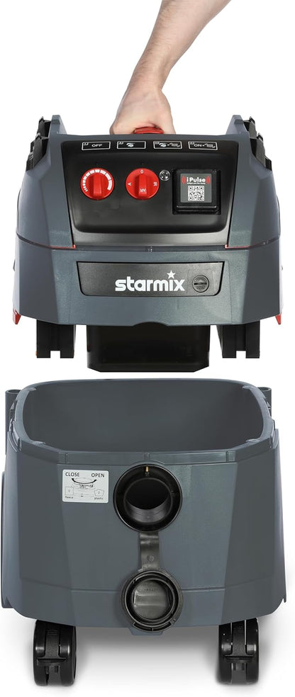 Starmix iPulse L-1635 Basic, nat- en droogzuiger, hoogwaardige industriële stofzuiger (1600 watt, 35 l)