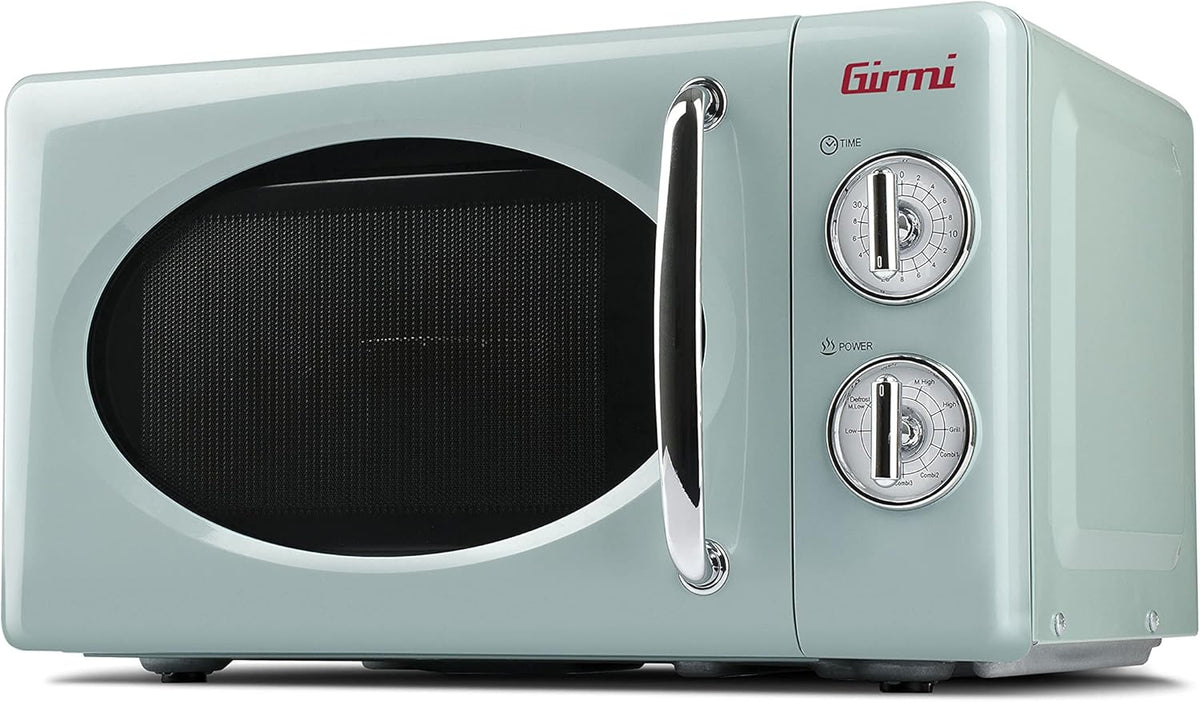 Magnetron – Oven – Microwavemachine – Keukenapparaat – Grillfunctie – 20 Liter Inhoud – 700 W Magnetronvermogen & 800 W Grillvermogen – Retro Groen Design
