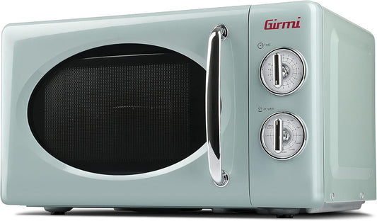 Magnetron – Oven – Microwavemachine – Keukenapparaat – Grillfunctie – 20 Liter Inhoud – 700 W Magnetronvermogen & 800 W Grillvermogen – Retro Groen Design
