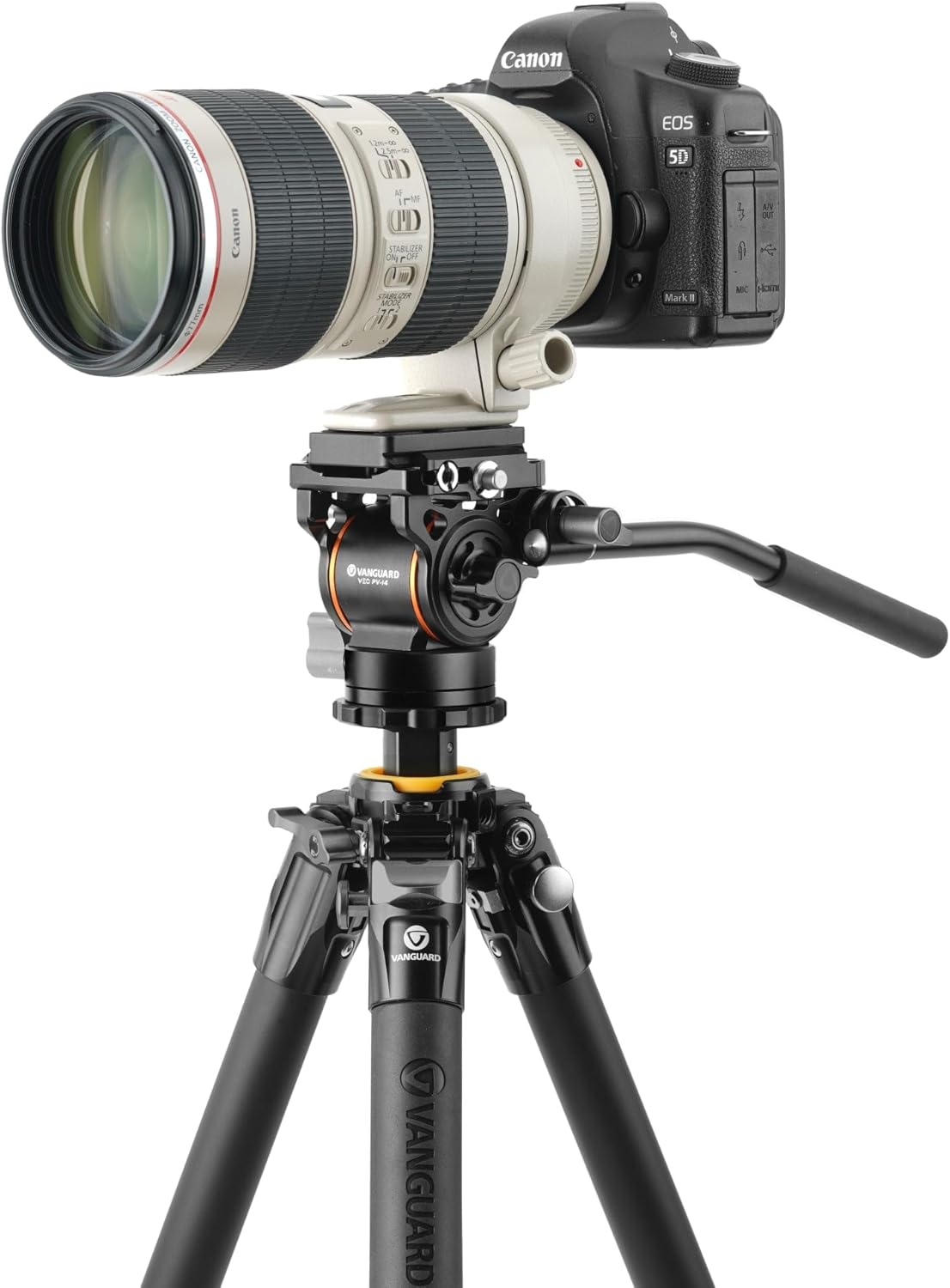 Videostatief – Camerastatief – Driepoot – Tripod – Fotostatief – Aluminium Met Videokop – 168 Cm Hoog – Draagvermogen Tot 8 Kg