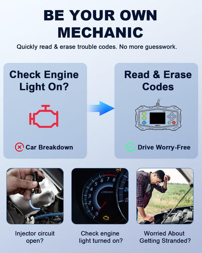 OBD2-Scanner – Diagnostisch Hulpmiddel – Autoscanner – Codelezer – Foutcode Scanner – 2,8 Inch Kleurenscherm – 40.000+ DTC’s & Live Datastroom