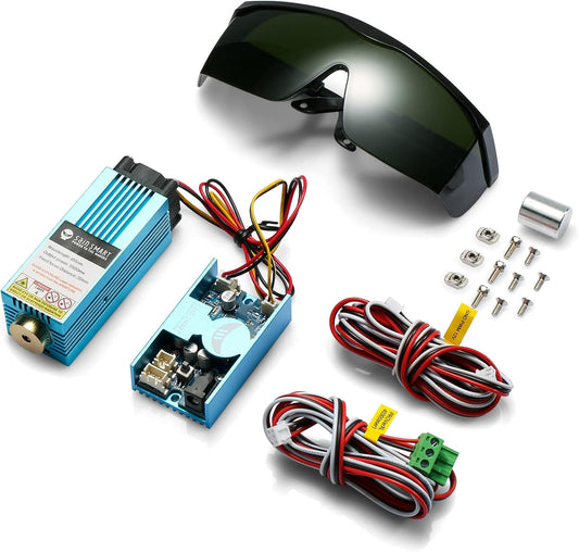 Genmitsu 5.5W 450nm blauw-Violet licht Lasermodule Kit voor Genmitsu CNC frezen/graveren Machine PROVerXL 4030, 3020-PRO MAX & 3018-PRO