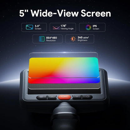 Industriële endoscoopcamera, IPS, 5 inch, 1080p, inspectiecamera