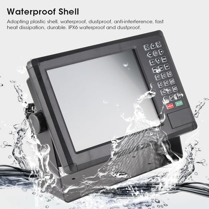 Marine Plotter 10 4 inch LCD Scherm Waterdicht met Geluidsalarm Compatibel met XINUO-MAP en C-Map Kaartsystemen voor Nauwkeurige Scheepsnavigatie