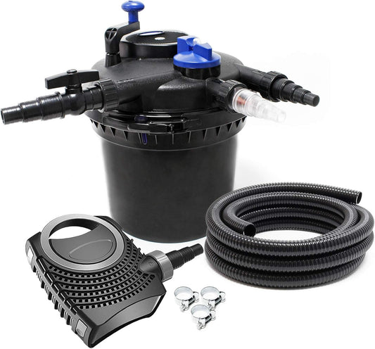 SunSun CPF-5000 set - tot 8000l - UVC 11W - NEO8000 pomp slang vijverfilterset