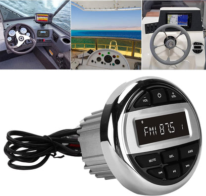 Marine Stereo Receptor,Boot Jacht Onderdelen,Marine Bluetooth Luidspreker Mp3-speler Waterdichte Boot Accessoires Voor Badkamer Sauna