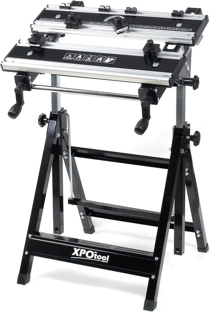 Wiltec mobiele werkbank tot 100 kg – inklapbare werktafel – verstelbare hoogte 77-107cm – kantelen
