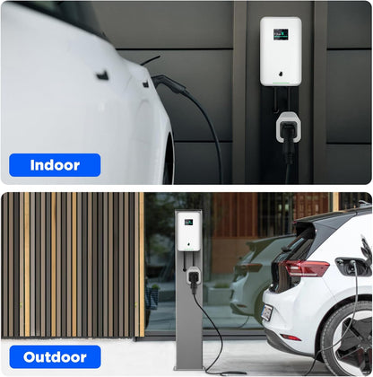 Morec EV laadstation enkelfasige 32A-lader 7,68 kW met een kabelaansluiting en 1,5 m stroomkabel naar de verdeelkast Draagbare snelle wanddoos voor Nissan Toyota BWM Renault Audi Vauxhall Ampera Chevrolet