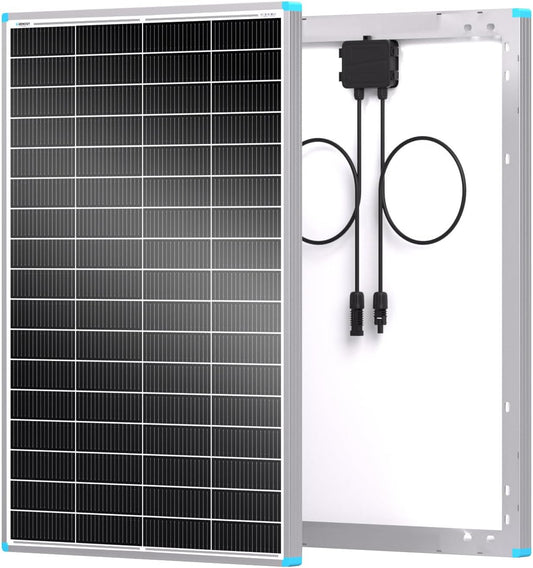 Renogy 16BB N-type 175 watt zonnepaneel, 12V 175W zonnepaneel 25% hoog rendement, PV-module-oplader voor RV Marine Cabin Dak Home Farm Accu en andere off-grid toepassingen