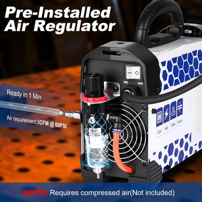 REBOOT 40A lage frequentie niet-contact plasma-snijapparaat 230V IGBT | Max. snijdikte 25mm, 2T/4T brander voor roestvrij staal, aluminium, koper | model RBC4000LF