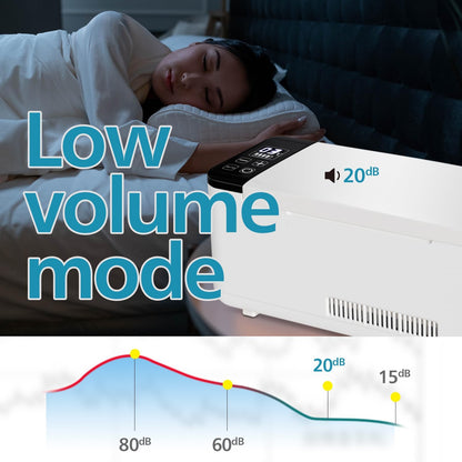 Insulinekoeler-koelbox, 2-8 °C, mini-medicijnkoelkast, lange werktijd, insulinekoeler voor 12-16 uur met twee onafhankelijke oplaadbare batterijen, perfect voor op reis, thuis (0,6 l, wit)