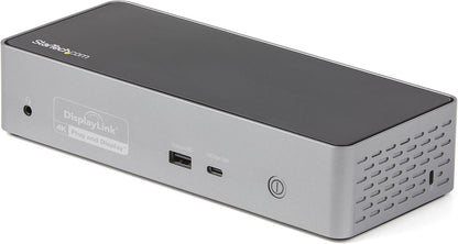 StarTech.com USB-C Dock, 4K 60Hz Quad Monitor DisplayPort & HDMI, Universeel USB Type-C Docking Station met 100W Power Delivery, USB Hub met 1x USB Type-C & 3x USB-A, Ethernet, Audio