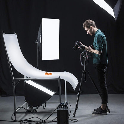 Softbox-verlichtingsset 3-delig – Fotostudio Kit – Fotolichtset – Studiolicht – Continu Licht – 85 W Dimbare Tweekleurige LED-lampen 2800K-5700K – 50 x 70 cm Softboxen met Afstandsbediening en Verstelbare Statieven