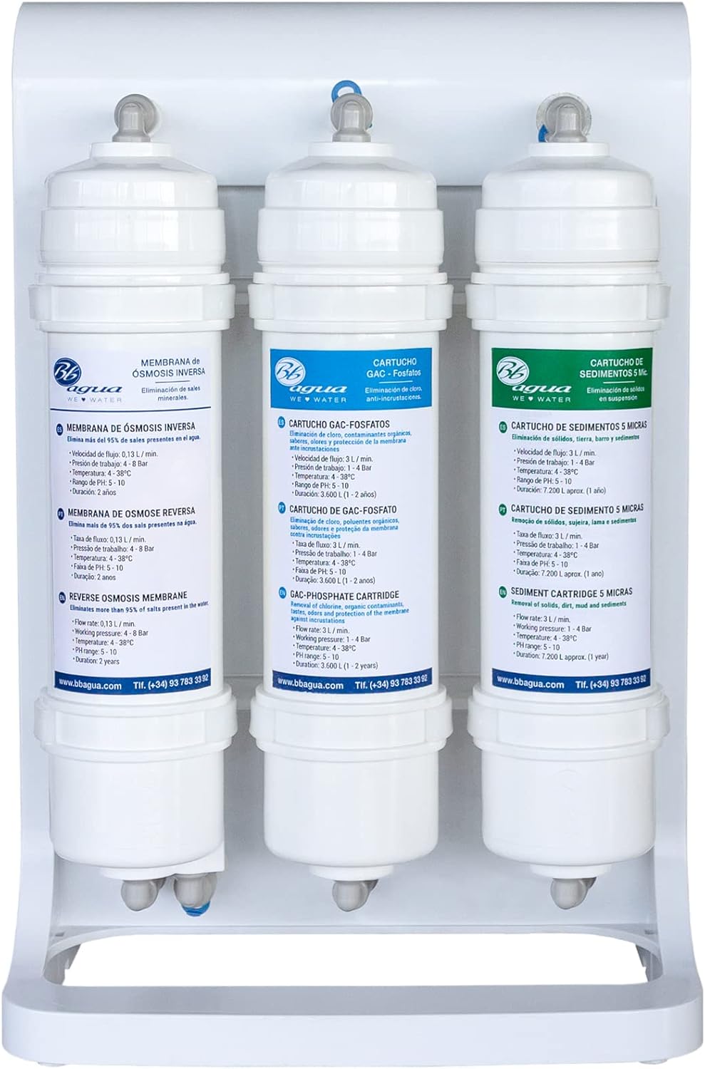 Omgekeerde osmose systeem – Waterfilter – Drinkwaterfilter – Drinkwatersysteem – Keukenfilter – 4-Traps Filtratie – Inclusief Drukpomp