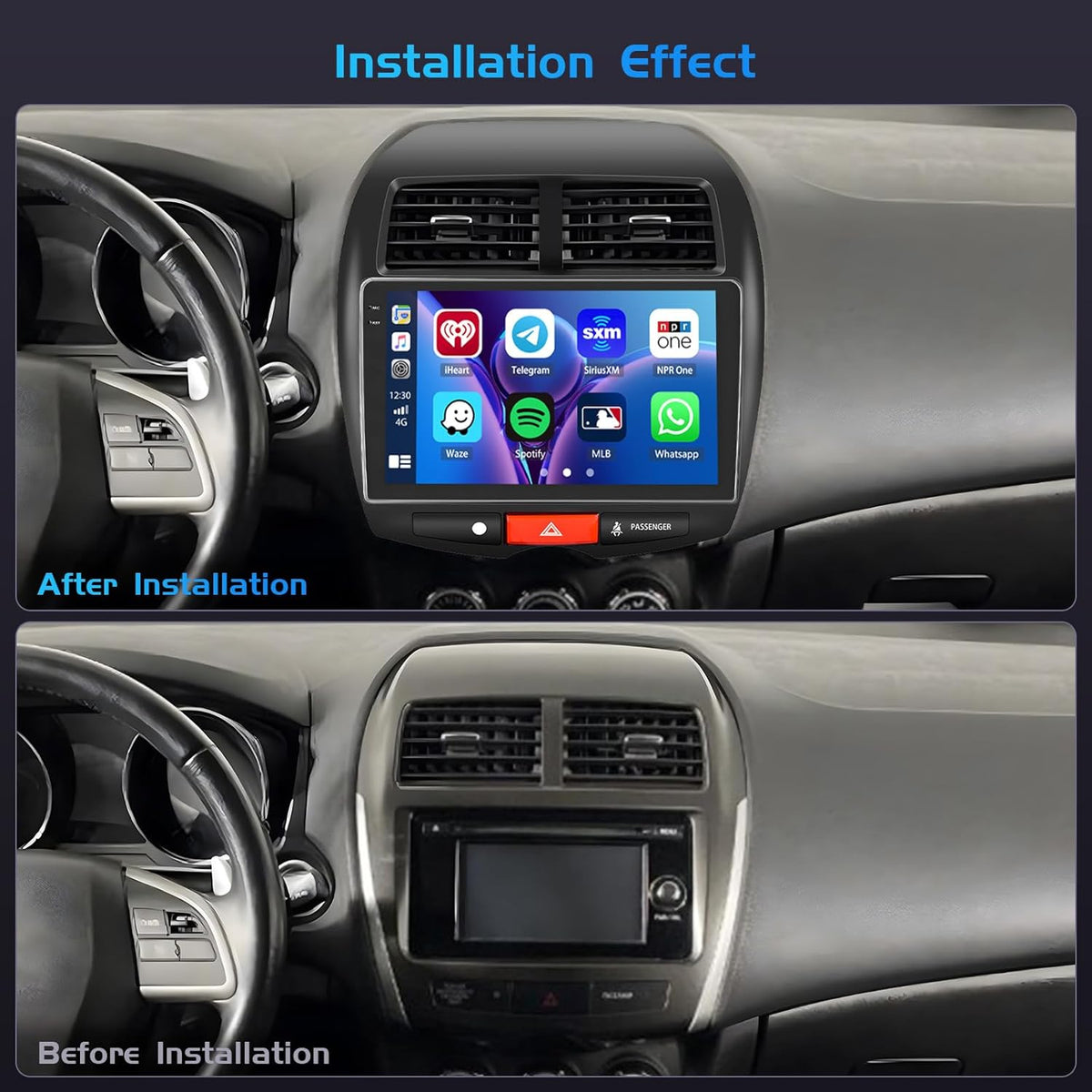 4+64GB Autoradio – Multimedia Systeem – Navigatie Radio – Touchscreen GPS – Android 15 – 10 Inch In-Cell Scherm – Draadloze CarPlay & Android Auto