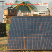 Zonnepanelen met Stekker - Zonnepaneel-Oplader - Zonnepaneel - 60 W - Opvouwbare - Draagbaar - met USB-C - QC 3.0 - DC-uitgang - voor Camping - Stroomuitval - Noodsituaties - IP67 Waterdichte - 18V DC - 70 x 64.5 x 8 cm - Zwart