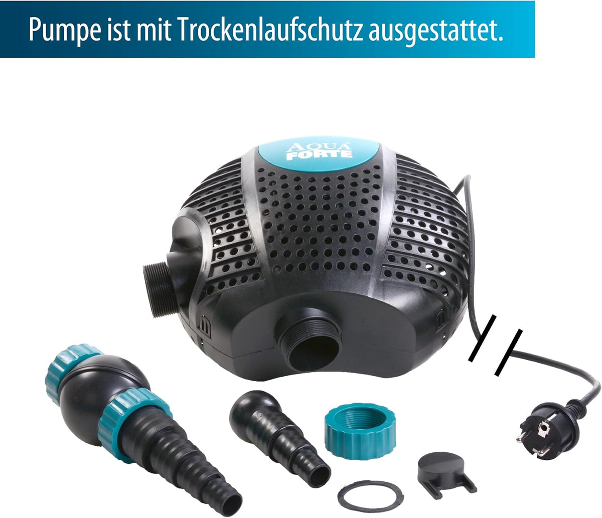 Vijverpomp – Waterpomp – Filterpomp – Fonteinpomp – Vuilwaterpomp – 200 Watt Vermogen – 19.000 L/uur Capaciteit