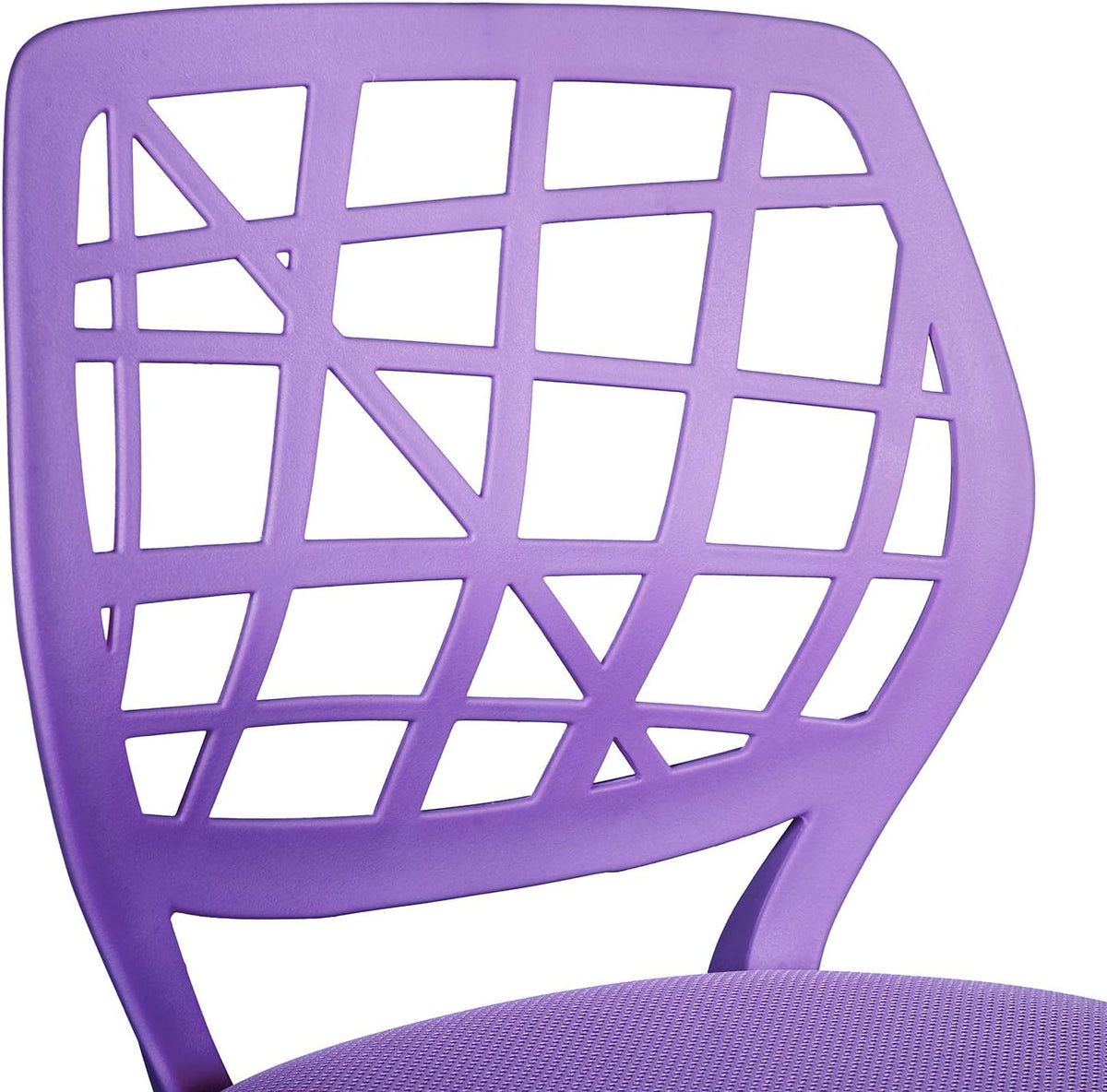 FurnitureR 2 stuks Home Office-stoel, ergonomische verstelbare hoogte draaibare rolstoel, computerstoel voor thuis, kantoor en studie, metaal, roze, paars, 38,5 cm x 40 cm x 75-87 cm