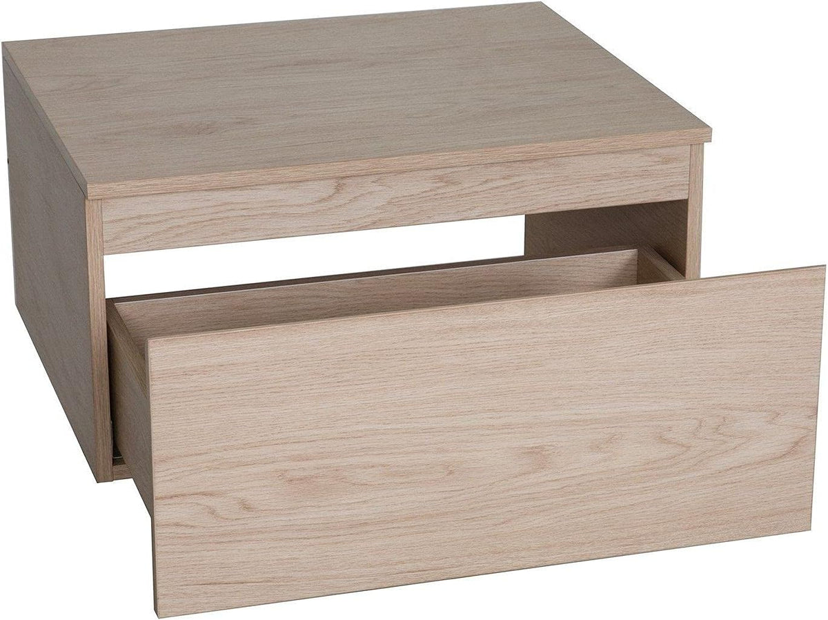 Bathroom furniture, wood and metal, for hanging, 120 cm + washbasin + mirror - QUORE