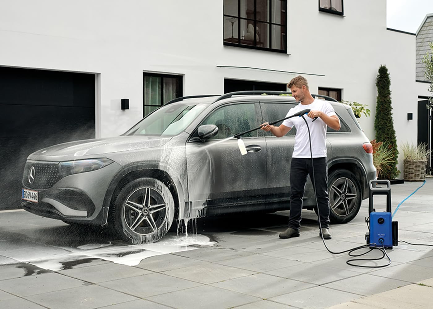 Hogedrukreiniger – Waterdrukreiniger – Buitenreiniger – Terrasreiniger – Autoreiniger – 120 Bar Werkdruk – 1600 Watt Motor