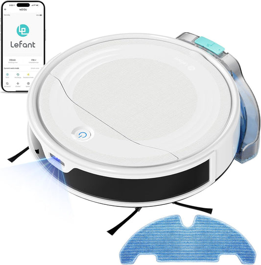 Robotstofzuiger – Dweilrobot – Stofzuigrobot – Schoonmaakrobot – Ultrathin Robotstofzuiger – 6000 Pa Zuigkracht – Tapijtherkenning & App-/Spraakbediening