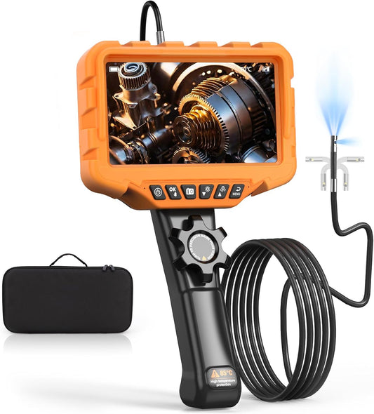 1,6 m lange endoscoop met 7 inch scherm en twee camera's