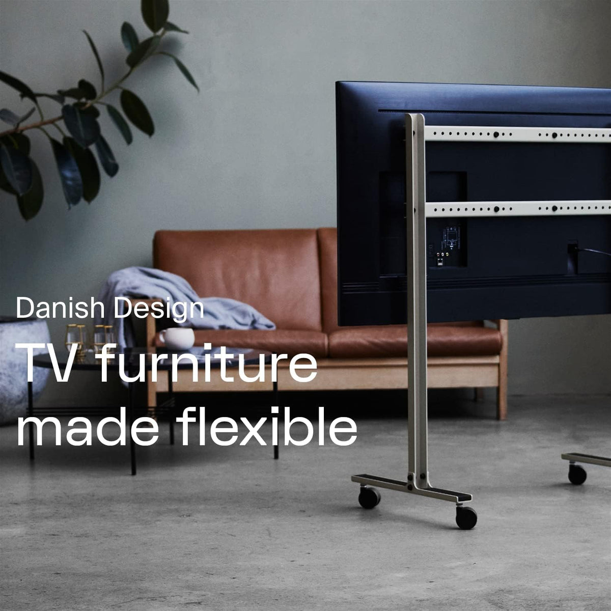 TV-Standaard Met Wieltjes Zwart – Televisiestandaard – TV-Wagen – TV-Meubel – Monitorstandaard – Geschikt Voor 40 Tot 70 Inch – Gepoedercoat Staal