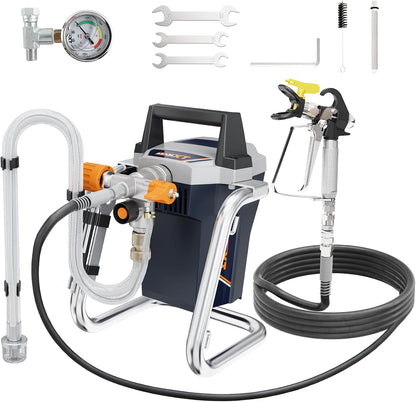 Airless Verfspuitsysteem – Verfspuitpistool – Spuitpistool – Verfspuit – Verfsysteem – Instelbare Druk 500-3000 psi – 1300W Roestvrij Stalen Motor