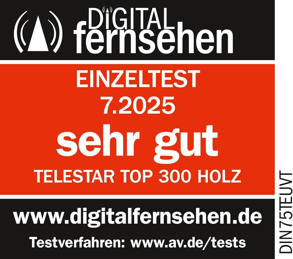 TELESTAR TOP 300 – DAB+/internetradio met cd-speler (stereo, 2 × 15 W, streamingdiensten, Bluetooth zend-/ontvangstfunctie, USB-opname, noodwaarschuwingssysteem) – hout