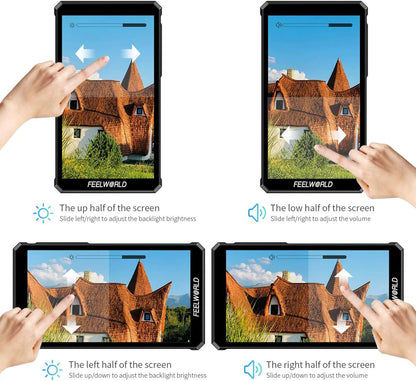 Camera-Monitor – Veldmonitor – Videoscherm – Extern Scherm – DSLR-Monitor – 5,5 Inch AMOLED-Touchscreen – HDMI 2.0