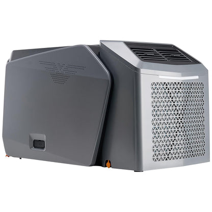 VEVOR Portable Air Conditioner, 1.46 kW·h, Air Cooler with 3 Speeds with 24 Hours Timer, Adjustable from 16-32°C, AC/DC Compatible for Outdoor Tent, Motorhome, Grey - QUORE