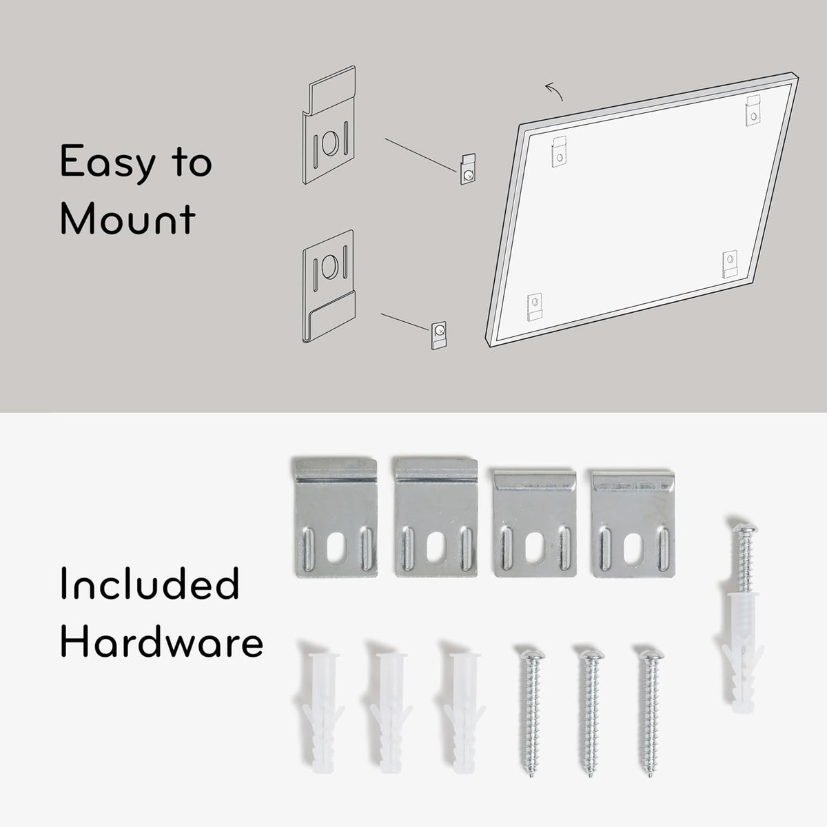 U Brands Magnetisch droog wisbord, 17 x 23 inch, zilver aluminium frame (070U00-01), wit