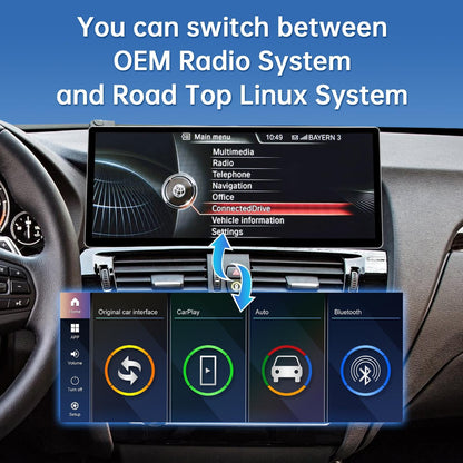 <font dir="auto" style="vertical-align: inherit;"><font dir="auto" style="vertical-align: inherit;">        Road Top CarPlay Screen, 12.3 inch Car Radio Touchscreen for BMW X3 X4 Series F25/F26 with NBT System (2013-2016 Year), Car Stereo with Narrow Beze