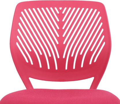 FurnitureR 2 stuks Home Office Chair, Ergonomische Verstelbare Hoogte Swivel Rolling. Kleurrijke computerstoel voor thuiskantoor, roze, metaal, roze, 38,5 cm x 40 cm x 75-87 cm