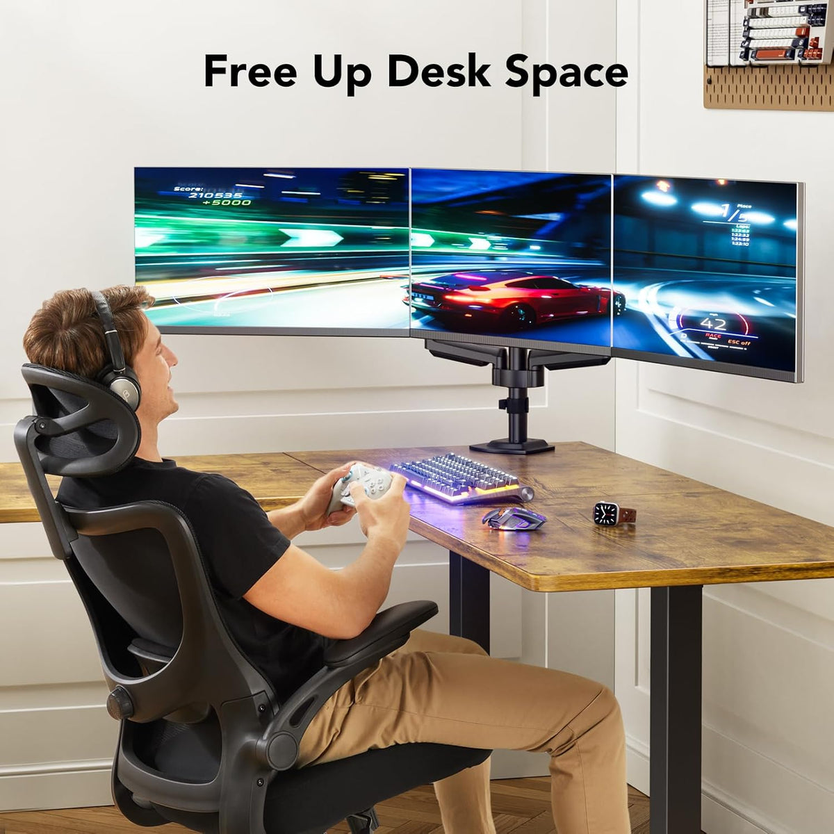 HUANUO Triple Monitor Mount