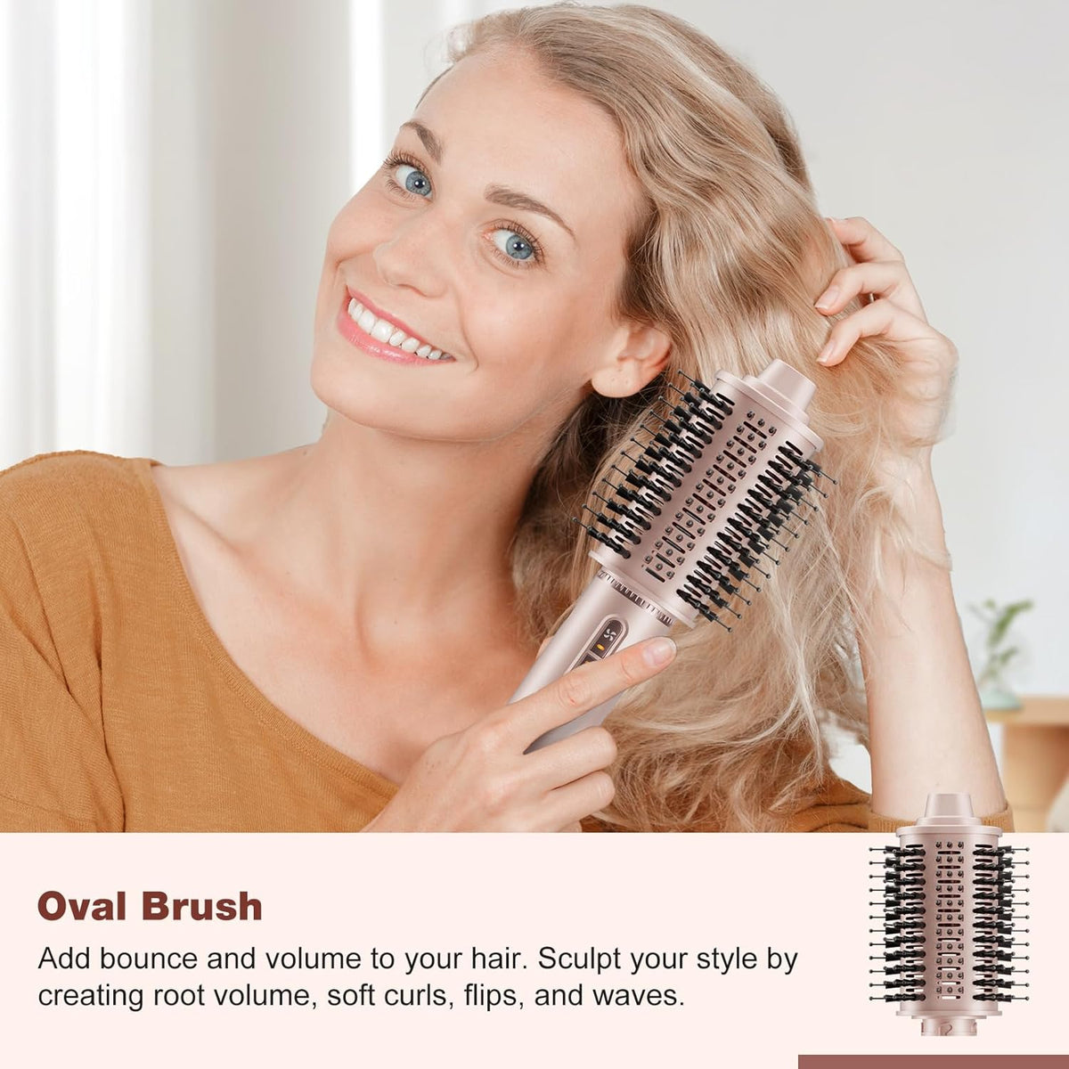 7-In-1 Airstyler – Föhnborstel – Heteluchtborstel – Automatische Krultang – Stylingborstel – 110.000 Tpm Motor – 200 Miljoen Negatieve Ionen
