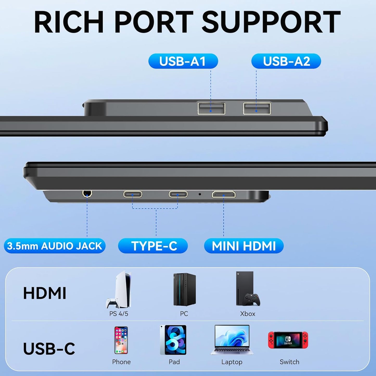 23,8 inch laptop scherm extender