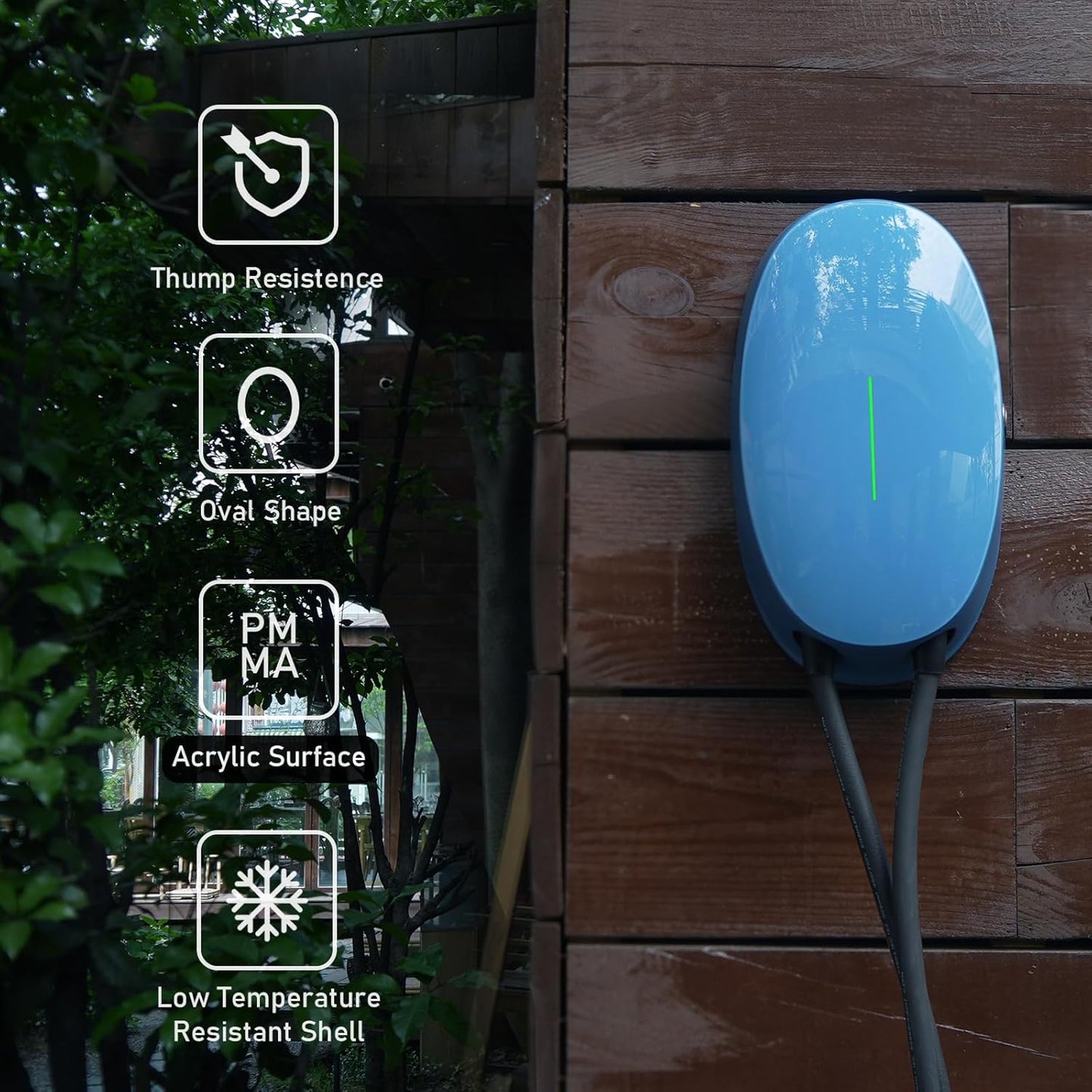 Elektrische Autolader – Wallbox – EV Charger – Thuislader – Laadstation – Type 2 Stekker – 11 kW 16A Driefasig – Waterdicht IP66 – 6 Meter Kabel