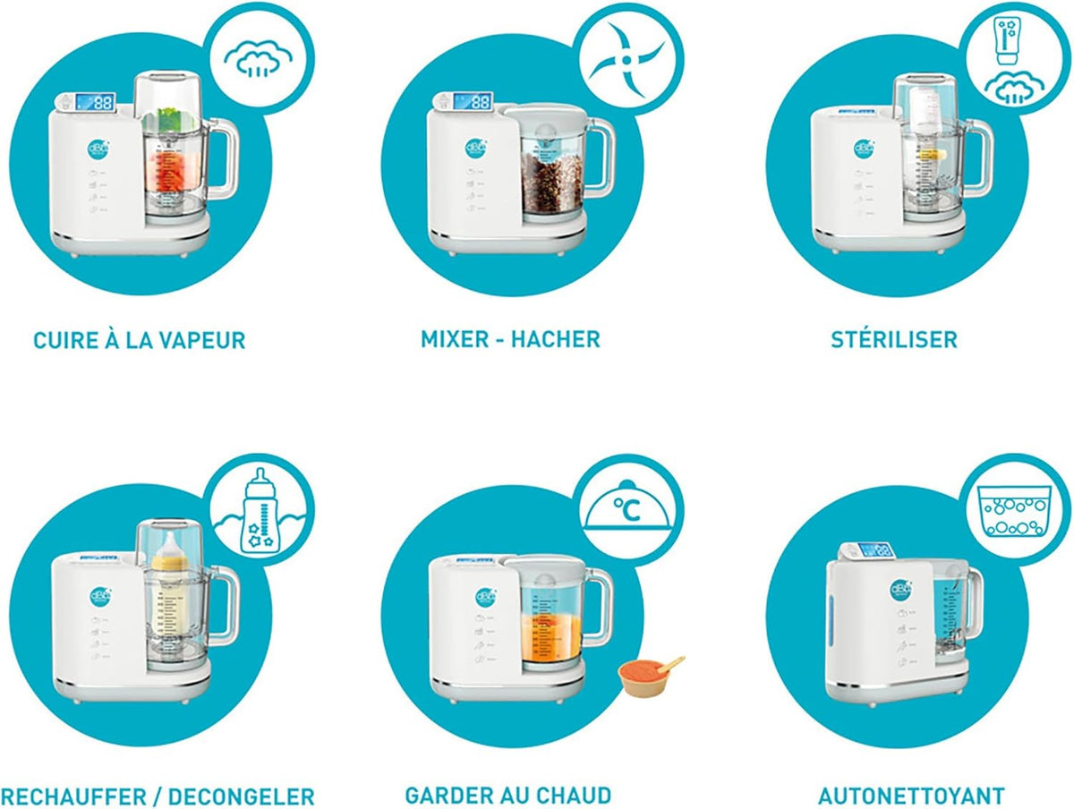 dBb multifunctionele chef-kok, keukenmachine 6-in-1 dBb Remond - grijs