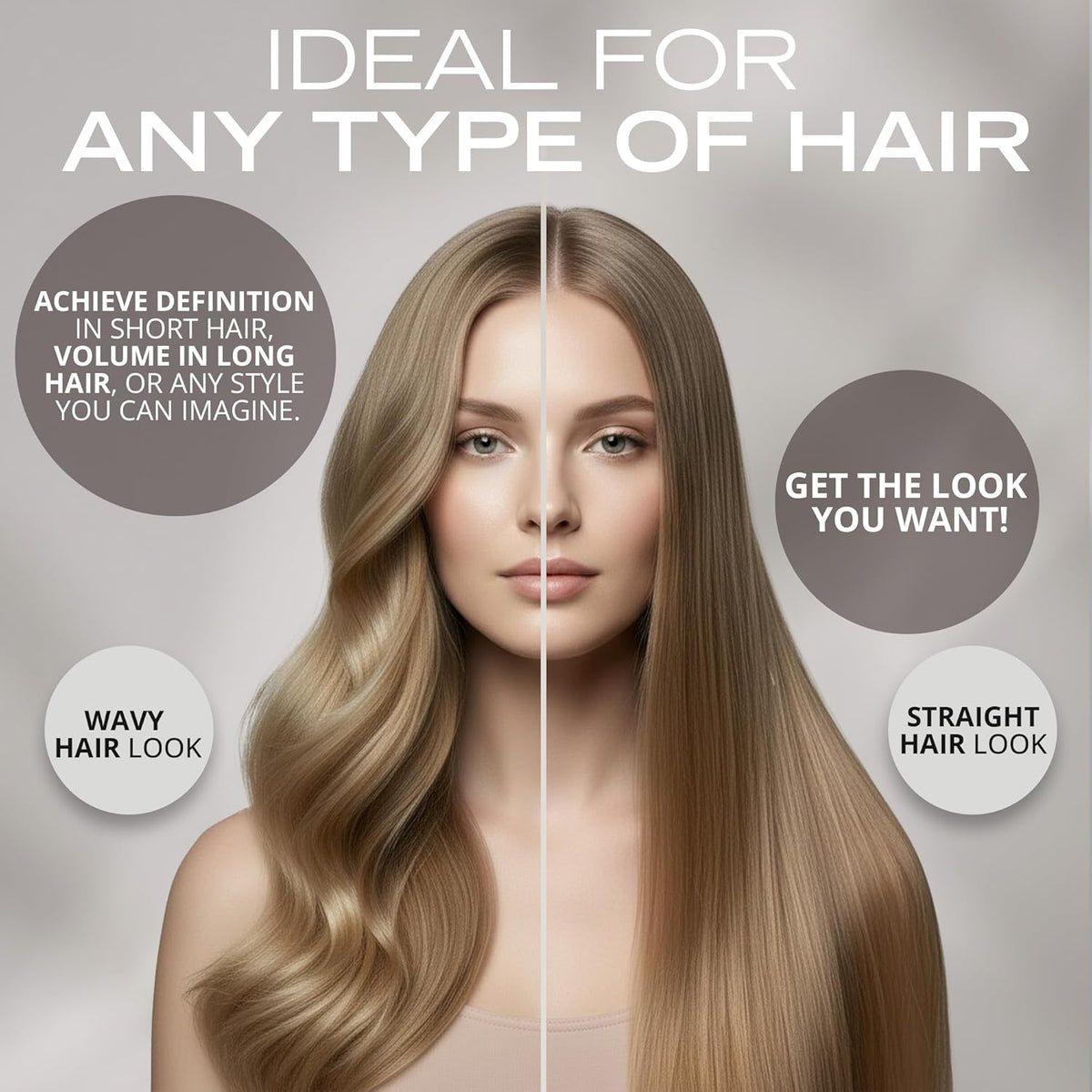 Corioliss Professionele Ronde Föhnborstel van Titanium 25-33-43-53 mm voor Brushing en Styling, Anti-Frizz Haarborstel met Ergonomische Antislip Handgreep en Puntkam – Brush Titanium Black Green