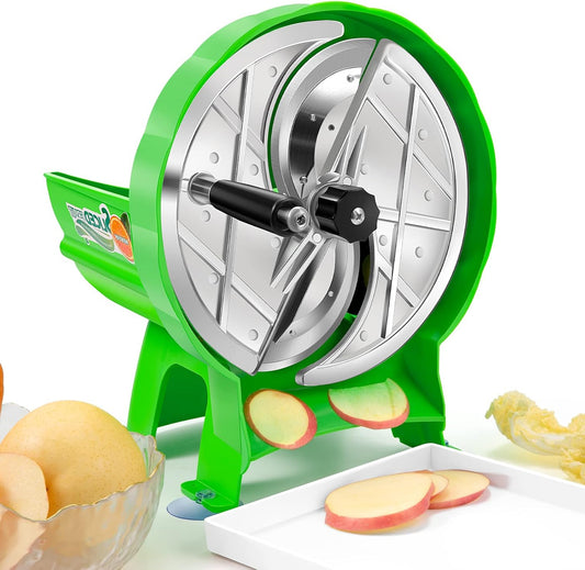 Manual Snijmachine – Groentesnijder – Fruitsnijder – Aardappelsnijder – Onionsnijder – Instelbare Snijdikte 0,8-9mm – Roestvrij Stalen Mes