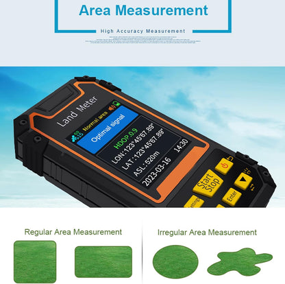 Landmeter, 2.4In Color Screen GNSS Handheld Landmeter, Mini Portable Handheld GPS Surveyor Area Measurement Tool, voor Gebied, Helling, Afstandsmeting
