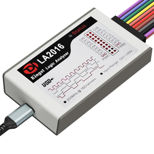 InnoMaker USB Logic Analyzer LA2016 16 Kanalen 200MHz 1G Geheugen met Engelse PC Software Draagbaar Hogesnelheid Ondersteuning I2C SPI CAN UART voor Windows MacOS Linux