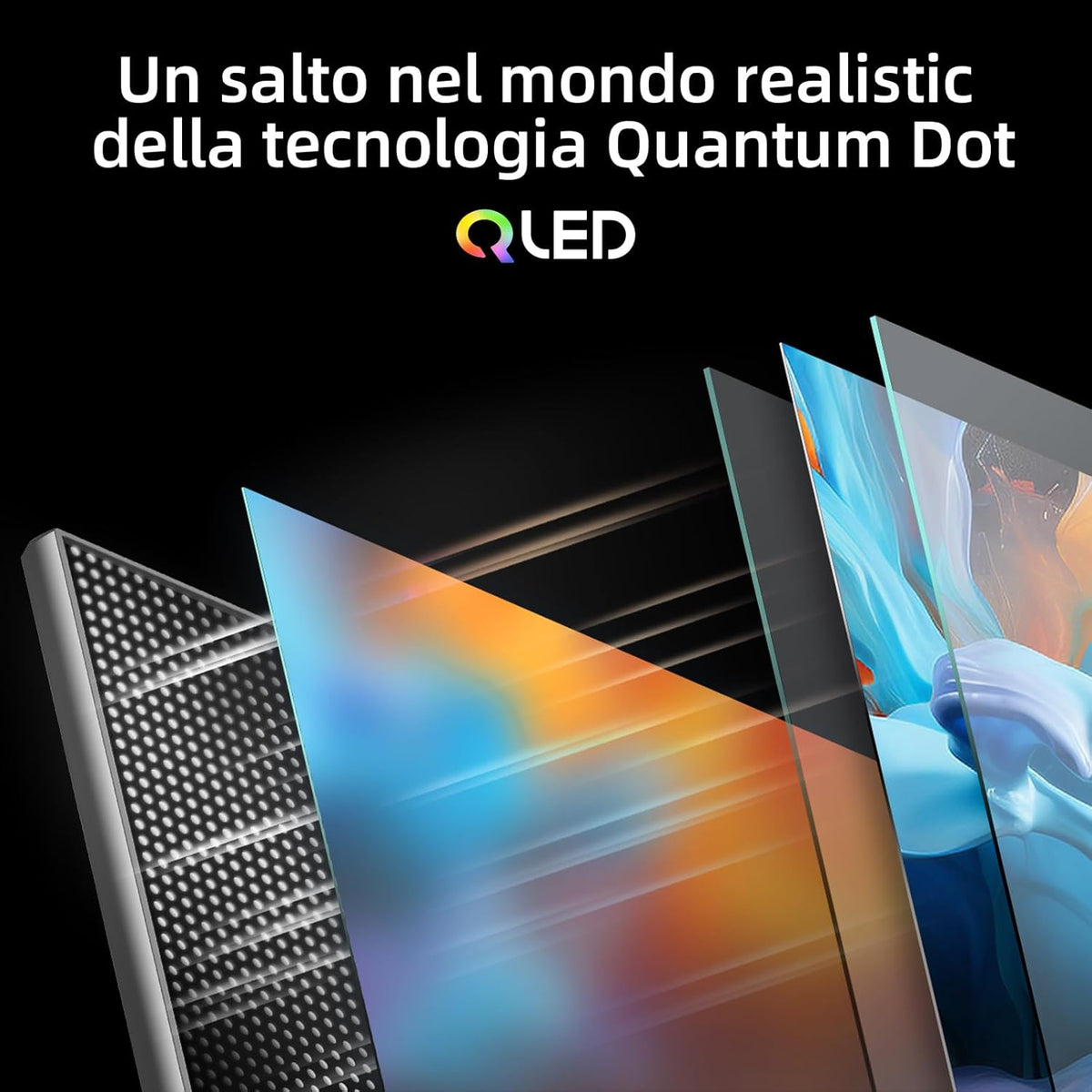 Google QLED CHiQ 32QA10 32 inch Smart TV | Full HD HDR10 | Dolby Audio en DBX-TV | Frameloos metalen ontwerp | Geïntegreerde Chromecast | Google Assistant | Nieuw model 2025