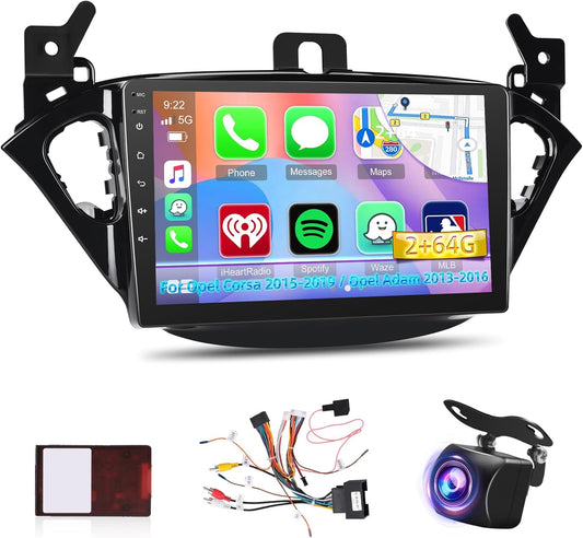 9" Android Autoradio – Multimedia Systeem – Navigatie Radio – Touchscreen Headunit – Auto Stereo – Draadloos & Bekabeld CarPlay – GPS Met Offline Kaarten