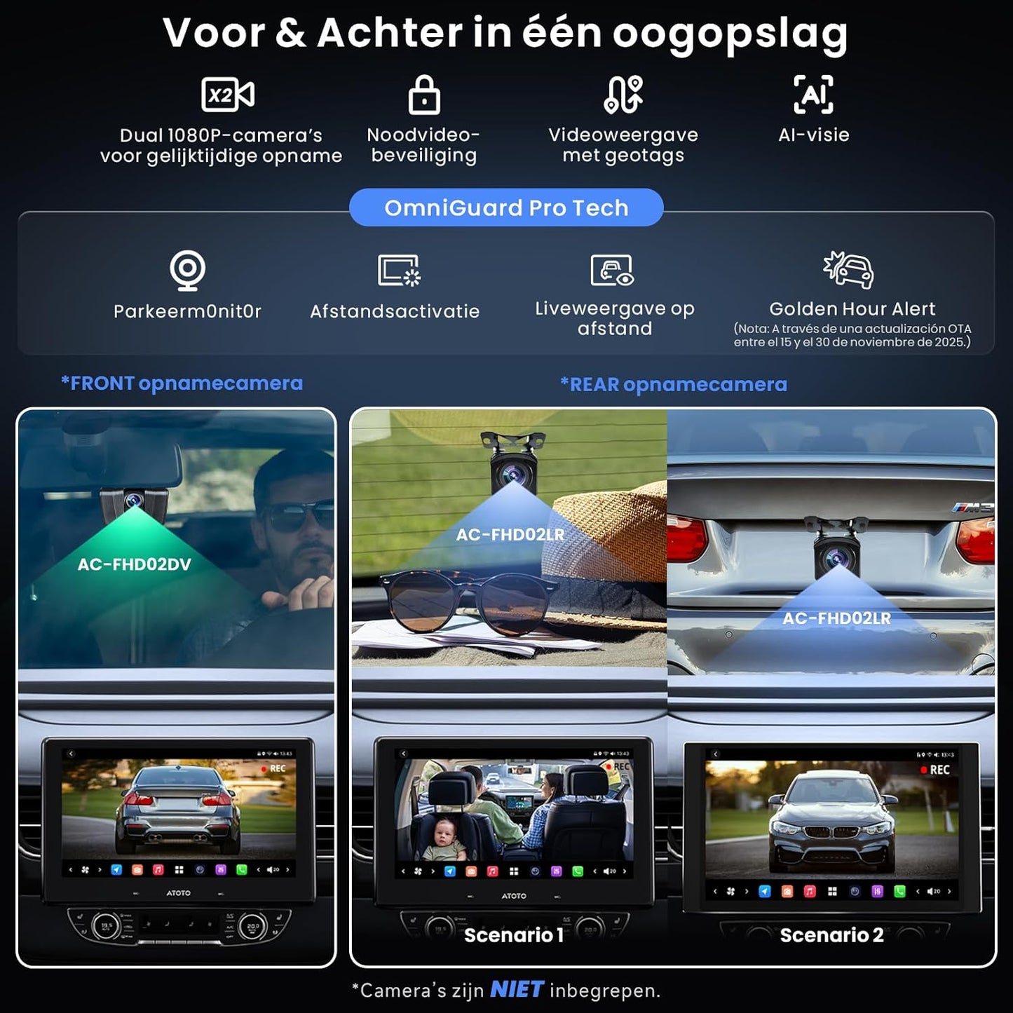 10" QLED Android In-Dash Navigatie, 8G+128G Single DIN Autoradio, ChatGPT AI Assistent, 4G LTE, Draadloze CarPlay & Android Auto, Duale Telefoonverbinding & Bluetooth, X10G110E