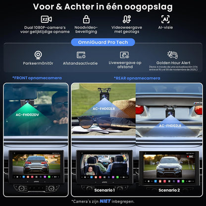 10" QLED Android In-Dash Navigatie, 8G+128G Single DIN Autoradio, ChatGPT AI Assistent, 4G LTE, Draadloze CarPlay & Android Auto, Duale Telefoonverbinding & Bluetooth, X10G110E