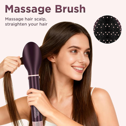 7-In-1 Airstyler – Multistyler – Haarstyler – Föhnborstel – Stylingset – Met Reistas – Automatische Dubbele Spanning – Borstelloze 110.000 Rpm Motor