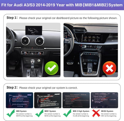 12,3 Inch Autoradio Touchscreen – Multimediascherm – Infotainmentsysteem – CarPlay Interface – Draadloze Android Auto – Draadloos CarPlay & Android Auto – HD Resolutie 1920x720 Pixel